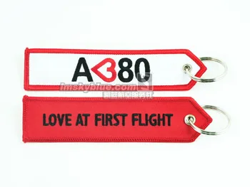 Airbus A380 White & Rdeče Potovalne Prtljage Oznako Vrečko Oznako Osebnost Darilo za Letalstvo Ljubimec Letalske Posadke Pilotni