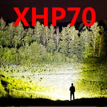FX-DZ90 XHP70 LED Svetilko, Baklo 8000 Lumen CREE XM-L2 T6 Zoomable Za 2x18650 baterije Aluminijasta Led Svetilka Linternas