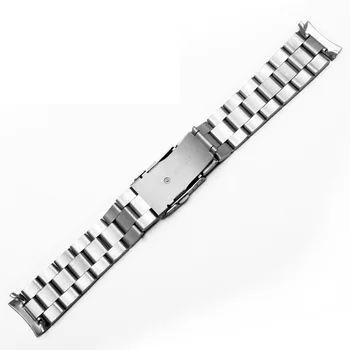 Yopo Visoko Kakovostnega Nerjavečega Jekla Watchband 22 mm Srebrna Zapestnica, moška Manšeta Zamenjava Pasu Za EF-527