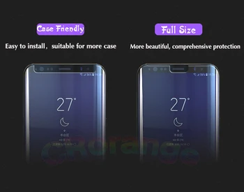 2pcs Screen Protector Tekoče Polno Lepilo Za Samsung Note9 S9 Plus S8 S10e Kaljeno Steklo za Huawei P30 Pro Mate 20 Pro 1+7 Pro