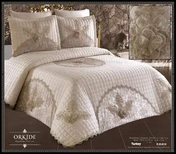 Orhideja postelja kritje nastavite pokrov, nastavite roza cappuccino bela posteljnina nabor bedclothes z prevleke blazine pokrov