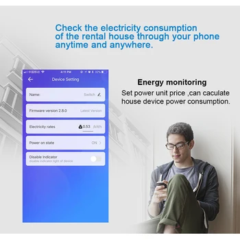 2p WiFi Smart Energije spremljanje odklopnika z merilnikom funkcije delo z Alexa in Google dom za pametni dom