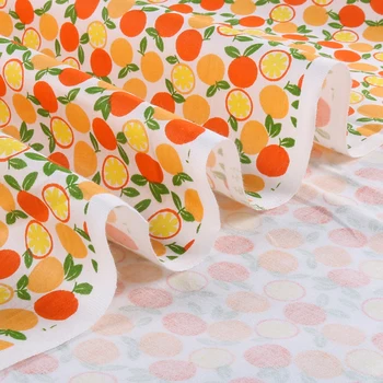 Nanchuang Oranžna Tiskanja Keper Bombažne Tkanine Za DIY Ročno Šivanje&Quilting Blazino Blazine Za Otroka, Otrok Materiala 50x160cm
