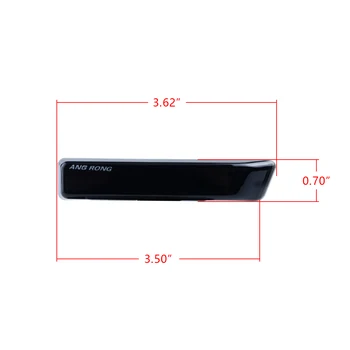 ANGRONG Black Prekajene Objektiv LED Strani Marker Znak Repetitorja Luči Za BMW E36 M3 X5 E53