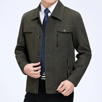 2020 Jesen Pomlad Jakna Moški Priložnostne Coats srednjih let Udobno Jopiči Za Moške Vrhnja oblačila Plus velikost M-4XL