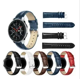 22 mm luksuzni usnjeni Trak Za Samsung Prestavi šport S3 watch band klasične meje manšeta za Samsung Galaxy 46mm zapestnica trak