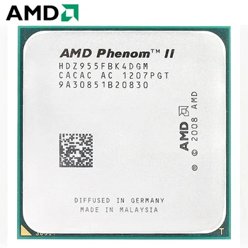 AMD Phenom II X4 955 PROCESOR Vtičnica AM3 125W 3.2 GHz 938-pin Quad-Core Namizje Procesor CPU X4 955 socket am3