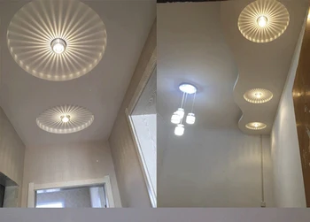 3W LED Aluminija Strop luç Spot Senci Lučka za Osvetlitev, za strop steno hodnika svetilka