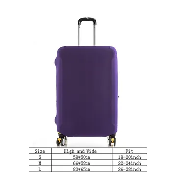 Trdna Kovček Kritje za Potovanje Prtljage Potovalni Pripomočki Stretch Elastična Prtljage Prahu Kritje Velja za 18