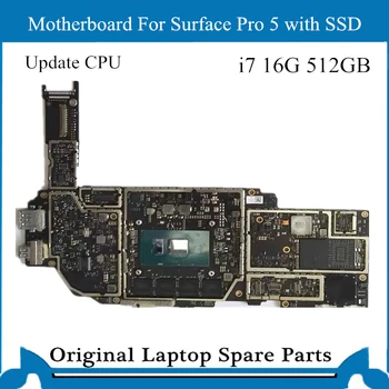 Original Logiko odbor za Miscrosoft Surface Pro 5 1796 Motherboard i7 16G 512GB SSD Glavni Odbor