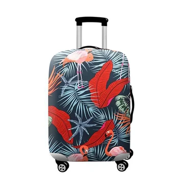 OKOKC Flamingo Prtljažni Kovček Zaščitni Pokrov, Stretch,narejen za S / M / L / XL, Veljajo Za 18-32 Palčni Primerih,Potovalni Pripomočki