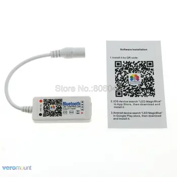 Bluetooth RGBW LED Controler 12V 24V 192W Mini RGBW LED Krmilnik za 5050 RGBWW RGBCW LED Trak Svetlobe
