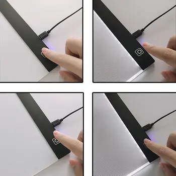 A4 LED Risanje Tablet Digitalne Grafike Pad USB LED Lučka Polje Kopija Odbor Electronic Art Grafika, Slikarstvo Pisanje Tabela