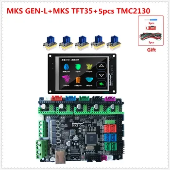 MKS, GEN L V2.1 + MKS, TFT35 LCD 3D tiskalnik, pribor za podporo a4988 DRV8825 tmc2100 tmc2208 tmc2130 TMC2209 koračnih voznik ploščo