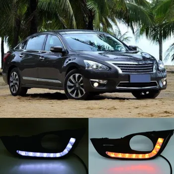 2Pcs Avto LED Dnevnih Luči za Nissan Altima Teana 2013 DRL Sprednji Odbijač Vožnje Vključite Opozorilne Luči Daylgiht