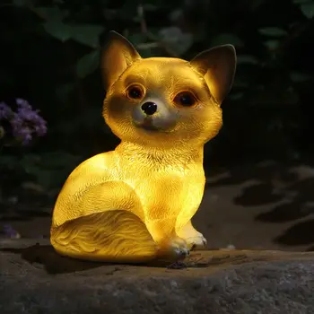 LED Vodoodporni Rabbit Polž Pes Sova Sončne Energije Lučka Krajine Ornament Cartoon Živali Noč Luč Za Dom Vrt Dekor