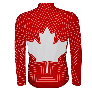 Kanada znamke kolesarski 2019 moški kolesarski dres z dolgimi rokavi Oblačila Kolo kolesarjenje Obrabe Dirke Kolesarska Oblačila Maple Leaf Zastavo 6543