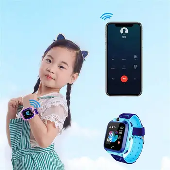 V12 Otroci je Pametno Gledati SOS Telefon Watch pametne ure Za Otroke S Kartice Sim Fotografija 9 Jezikov Otroci Darilo Za IOS Android