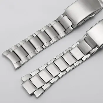 Iz nerjavečega jekla watch band srebrna zapestnica z zložljivo sponke prilagoditev Casio EFR-526L-1A 7A gledajo moški dodatki