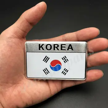 4x Koreja korejski Zastavo Prtljažniku Avtomobila Emblem Značko Motocikel Nalepke Nalepke Oklep