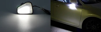 Avto Pod Strani Ogledalo Mlaka svetlobe LED Obrnite Signalna Luč za Volkswagen VW Golf MK6 6 MKVI Bele Svetlobe LED Strani Lučka 2pcs