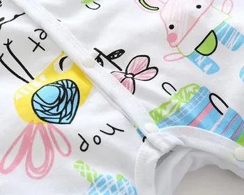 Otroška zimska oblačila Baby Toddler Fantje, Deklice Dolg Rokav Grafiti Tiskalni Trak toplo Romper Jumpsuit Oblačila novorojenčka otroška oblačila