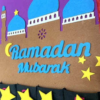 Ramadana Mubarak Adventni Koledar Eid Mubarak je Čutil, Odštevanje Koledar Visi Ramadana Okraski za Dom Eid Stranka Otroci Darila