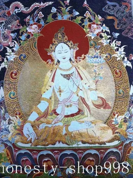 Tibet Svilena Vezenina Umetnosti Budizem Tangka zelena tara bude, kip Thangka