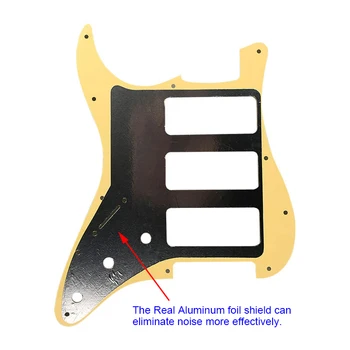 Pleroo Kitare dodatki pickguards in vijaki za NAS Standard ST HHH Stratocaster Guitarra s 3 P90 humbucker Nič Ploščo