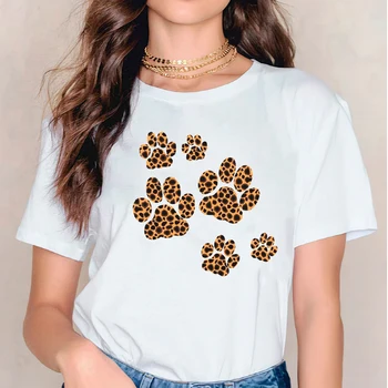 Majice za Ženske majice Pes Ljubezen srčni Utrip Risanka Harajuku 90. letih Ženske Print Lady Ženska Grafični Top Ženski Tee T-Shirt