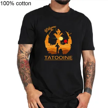 2019 NOVE Modne mladenič Tshirt Star Dobrodošli na Tatooine Vojne Men ' s Vintage T-Shirt bombaž O-vratu Priložnostne Dihanje T-Shirt
