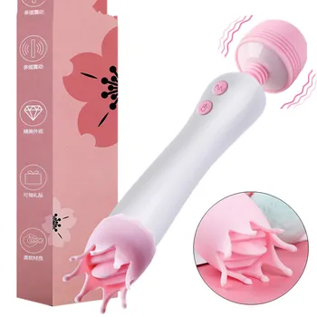 Ustni Klitoris Vibratorji za Ženske AV Čarobno Palico Vibrator Massager Lizanje Jezika G-spot Klitorisa Massager Dildo, Vibrator Seks Igrače