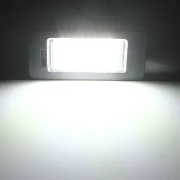 2pcs Napak LED Številko registrske Tablice Svetloba Svetilke 8T0943021 za Audi A4 S4 A5 S5 V5 TT za VW PASSAT 5D