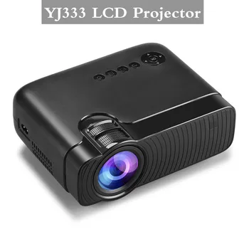 YJ333 LCD Projektor 2800 Lumnov Podporo 1080P AV Več Pristaniščih Prenosni Pametni Domači Kino Projektor Z Daljinskim upravljalnikom