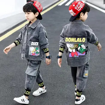Fant Denim bo Ustrezala 2020 Spomladi In Jeseni Nov Slog Velik Fant v korejskem slogu Jesenski Oblačila Otroci 