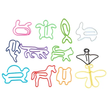 60pcs Smešno Multicolor Živali Oblikovan Papir Posnetke Desk Pribor za Zaznamek Zvezek Pisarni Šolske Potrebščine Dekor