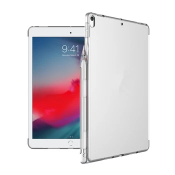 Za iPad 10.2 2019 Primeru Združljiva s Pametnimi Tipkovnico TPU Silikon Kuverta za Funda iPad 7. Generacije A2197 z Imetnik Svinčnik
