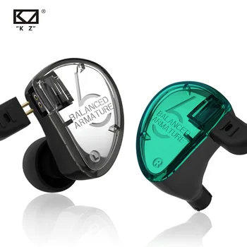 KZ AS06 3BA Uravnoteženo Armatures Hi-fi in-Ear Slušalke s Snemljivo 0,75 mm 2Pin Kabel, Hrupa Preklic Čepkov Monitor IEMs