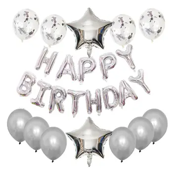 25pcs Happy Birthday Dekoracijo Baloni Rose Zlata Pismo Folijo Trebušaste Rojstni Okraski Globos Balony Anniversaire