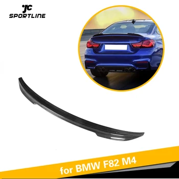 Za BMW F82 M4 Coupe - 2018 Ogljikovih Vlaken Zadaj Prtljažnik Spojler Boot Ustnice Krilo