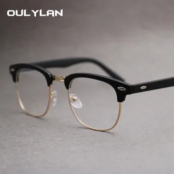 Oulylan Računalnik Očala Moških Modra Svetloba Blokiranje Očala Ženske Klasičnih Jasno Optična Očala Za Kratkovidnost Okvir Očal