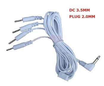 10pcs/veliko DC 3,5 MM pin slog 4 v 1 način elektroda žice/kabel za digitalno terapija pralni,hujšanje massager