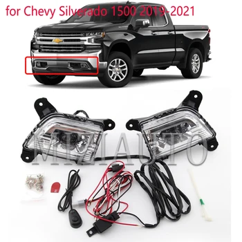 Led DRL žarometi za Chevy Silverado 1500 2019-202 foglights dnevnih luči foglamp žarometi vozne luči za avtomobile