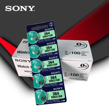 100pc Sony Prvotne 364 SR621SW V364 SR60 SR621 AG1 Watch Baterija Gumb gumbaste, ki NA JAPONSKEM