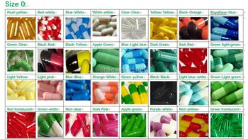 0# Medicine, Prazne Kapsule za 1.000 kos! Številne Barvne Kapsula Primerih,Prazne Želatinastih Kapsul Tablete velikost 0(združeni ali seperated kapsulo)