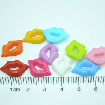 300Pcs Plastičnih Seksi Ustnice, Usta Naključno Mešani Barvno Dekoracijo Ročno izdelane Lutke Diy Pribor 18*12,5 mm AL012