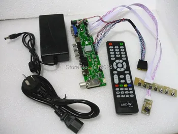 TV+HDMI+VGA+AV+USB+AUDIO LCD Krmilnik Odbor polnilec Za LG 15.6