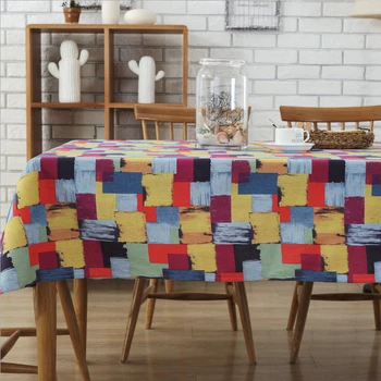 Evropski prtom poliester - bombaž barva tabele jedilno mizo krpo jedilnico, tekstil doma končnih izdelkov