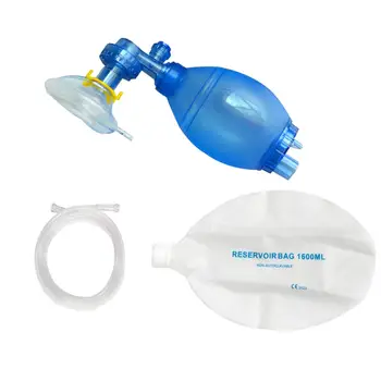 Self-help Respirator/ Manual Resuscitator PVC Vrečko Ventil Mas Odraslih Ambu Vrečko, komplet Prve Pomoči, Orodje za Preprost Dihalni Aparati