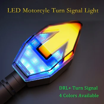 2pcs motorno kolo Zavrtite Signal, LED Indikator Motocikla Svetli Luči za Honda Harley Yamha Suzuki Hayabusa BMW Zmaga KTM